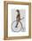 Meerkat on Black Penny Farthing-Fab Funky-Framed Stretched Canvas