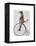 Meerkat on Black Penny Farthing-Fab Funky-Framed Stretched Canvas