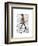 Meerkat on Black Penny Farthing-Fab Funky-Framed Art Print