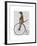 Meerkat on Black Penny Farthing-Fab Funky-Framed Art Print