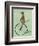 Meerkat on Black Penny Farthing-Fab Funky-Framed Art Print