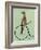 Meerkat on Black Penny Farthing-Fab Funky-Framed Art Print