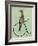 Meerkat on Black Penny Farthing-Fab Funky-Framed Art Print