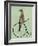 Meerkat on Black Penny Farthing-Fab Funky-Framed Art Print