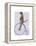 Meerkat on Blue Penny Farthing-Fab Funky-Framed Stretched Canvas