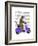 Meerkat on Lilac Moped-Fab Funky-Framed Premium Giclee Print