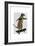 Meerkat On Skateboard-Fab Funky-Framed Art Print