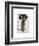 Meerkat with Boom Box Ghetto Blaster-Fab Funky-Framed Art Print