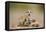 Meerkat with Pups-Paul Souders-Framed Premier Image Canvas