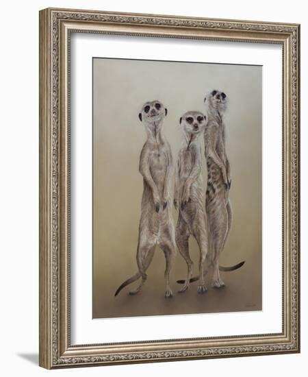 Meerkats, 2014-Odile Kidd-Framed Giclee Print