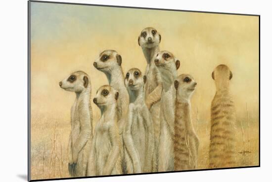 Meerkats-Henk Van Zanten-Mounted Art Print