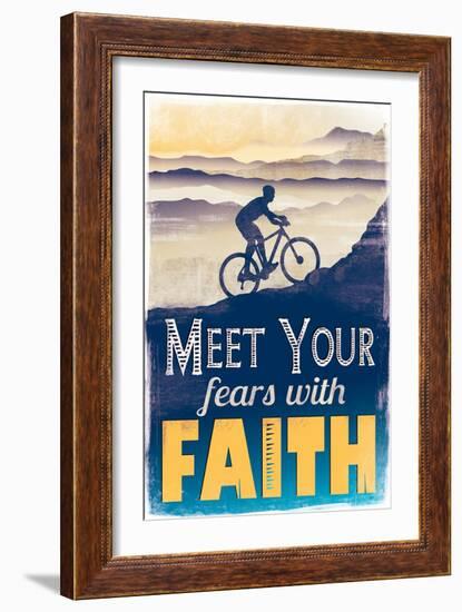 Meet Fear with Faith-Judi Bagnato-Framed Art Print