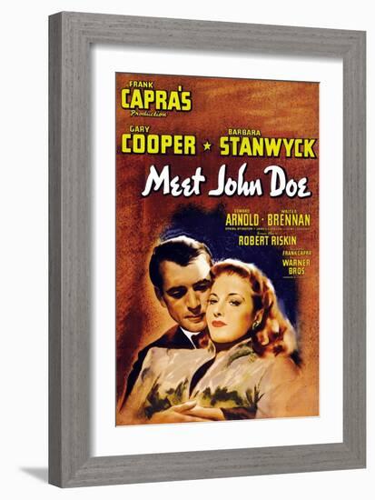 Meet John Doe, 1941-null-Framed Art Print