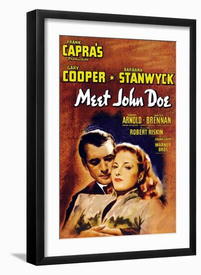 Meet John Doe, 1941-null-Framed Art Print