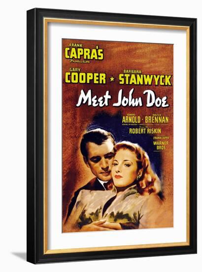 Meet John Doe, 1941-null-Framed Art Print