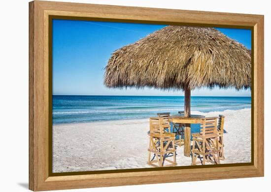 Meet Me at the Tiki-Mary Lou Johnson-Framed Stretched Canvas