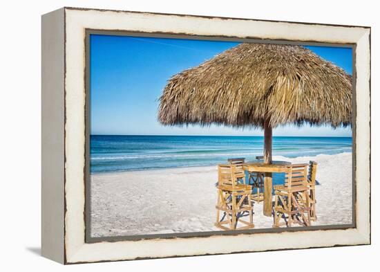 Meet Me at the Tiki-Mary Lou Johnson-Framed Stretched Canvas