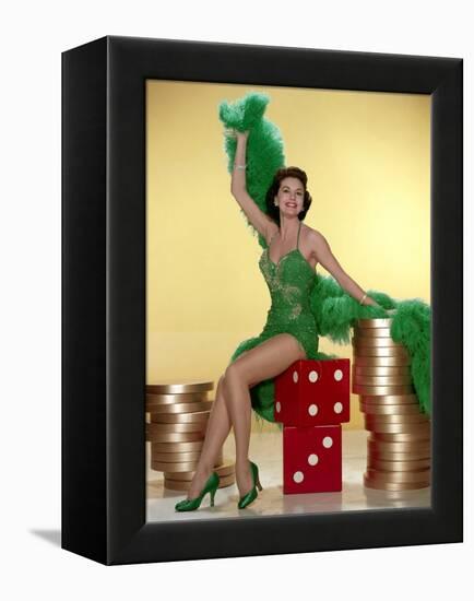 MEET ME IN LAS VEGAS, 1956 directed by ROY ROWLAND Cyd Charisse (photo)-null-Framed Stretched Canvas