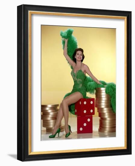 MEET ME IN LAS VEGAS, 1956 directed by ROY ROWLAND Cyd Charisse (photo)-null-Framed Photo