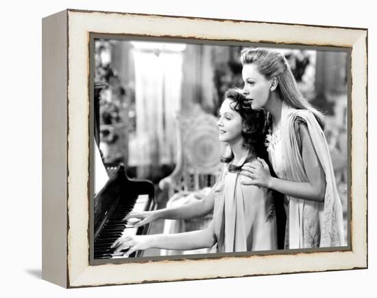 Meet Me in St. Louis, Lucille Bremer, Judy Garland, 1944-null-Framed Stretched Canvas