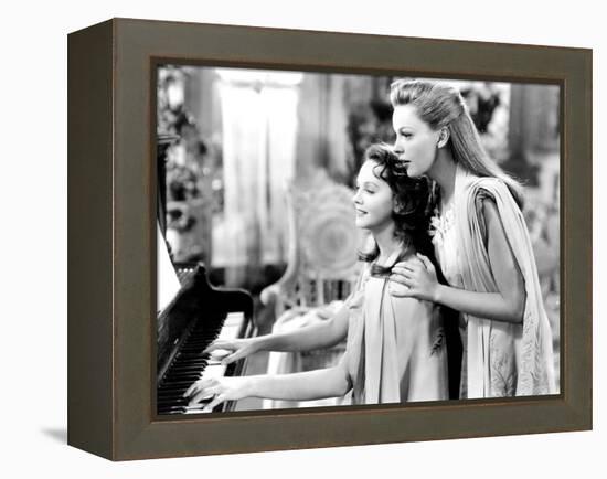 Meet Me in St. Louis, Lucille Bremer, Judy Garland, 1944-null-Framed Stretched Canvas