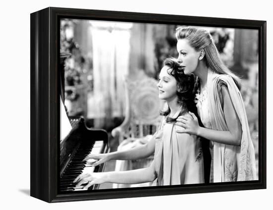 Meet Me in St. Louis, Lucille Bremer, Judy Garland, 1944-null-Framed Stretched Canvas