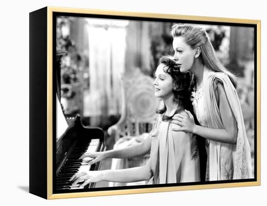 Meet Me in St. Louis, Lucille Bremer, Judy Garland, 1944-null-Framed Stretched Canvas