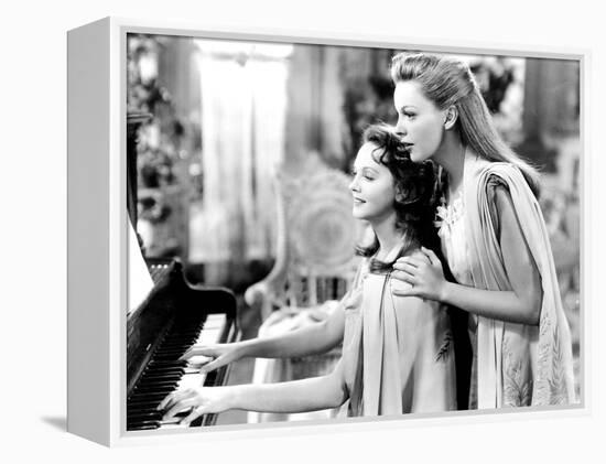 Meet Me in St. Louis, Lucille Bremer, Judy Garland, 1944-null-Framed Stretched Canvas