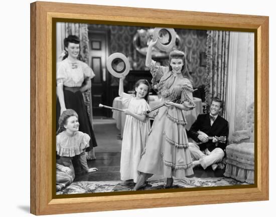 Meet Me In St. Louis, Margaret O'Brien, Judy Garland, 1944-null-Framed Stretched Canvas