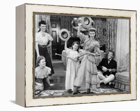 Meet Me In St. Louis, Margaret O'Brien, Judy Garland, 1944-null-Framed Stretched Canvas