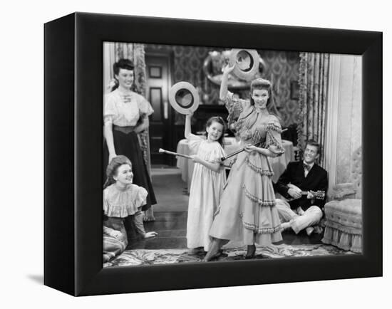 Meet Me In St. Louis, Margaret O'Brien, Judy Garland, 1944-null-Framed Stretched Canvas