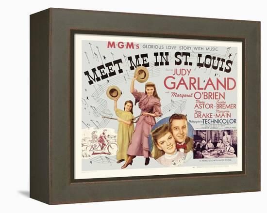 Meet Me in St. Louis, UK Movie Poster, 1944-null-Framed Stretched Canvas