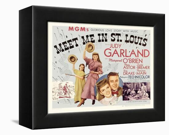 Meet Me in St. Louis, UK Movie Poster, 1944-null-Framed Stretched Canvas