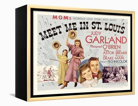 Meet Me in St. Louis, UK Movie Poster, 1944-null-Framed Stretched Canvas