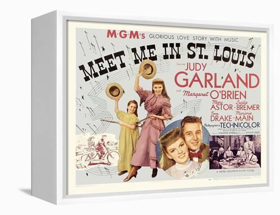 Meet Me in St. Louis, UK Movie Poster, 1944-null-Framed Stretched Canvas