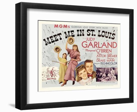 Meet Me in St. Louis, UK Movie Poster, 1944-null-Framed Art Print