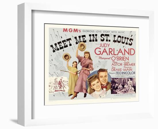 Meet Me in St. Louis, UK Movie Poster, 1944-null-Framed Art Print