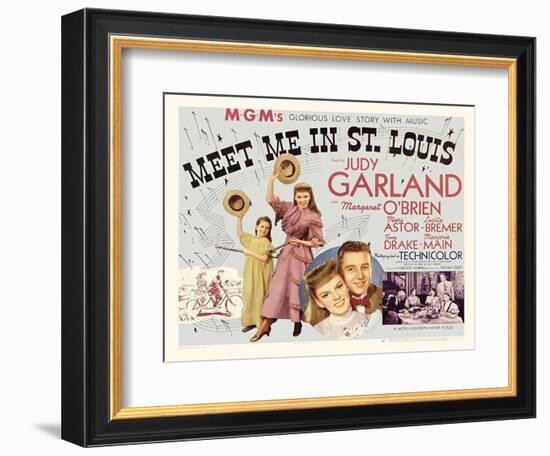 Meet Me in St. Louis, UK Movie Poster, 1944-null-Framed Art Print