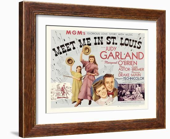 Meet Me in St. Louis, UK Movie Poster, 1944-null-Framed Art Print