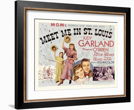 Meet Me in St. Louis, UK Movie Poster, 1944-null-Framed Art Print