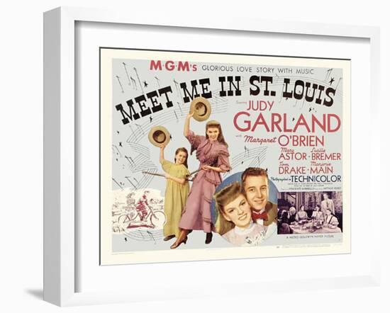 Meet Me in St. Louis, UK Movie Poster, 1944-null-Framed Art Print