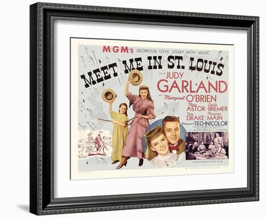 Meet Me in St. Louis, UK Movie Poster, 1944-null-Framed Art Print