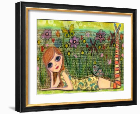 Meet Me in the Garden-Wyanne-Framed Giclee Print