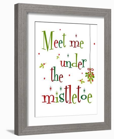 Meet Me Under the Mistletoe-Anna Quach-Framed Art Print