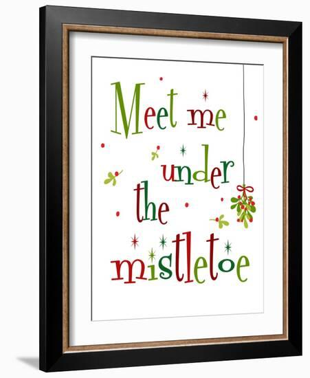 Meet Me Under the Mistletoe-Anna Quach-Framed Art Print