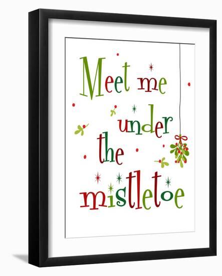 Meet Me Under the Mistletoe-Anna Quach-Framed Art Print