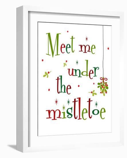 Meet Me Under the Mistletoe-Anna Quach-Framed Art Print