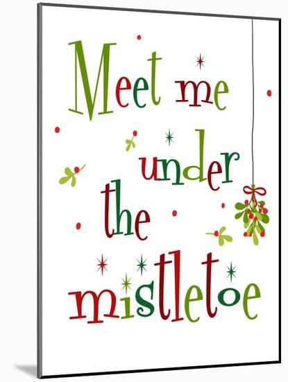 Meet Me Under the Mistletoe-Anna Quach-Mounted Art Print