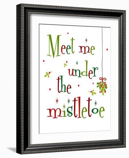 Meet Me Under the Mistletoe-Anna Quach-Framed Art Print