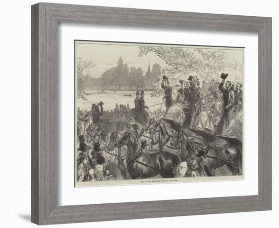 Meet of the Four-In-Hand Club in Hyde Park-Arthur Hopkins-Framed Giclee Print